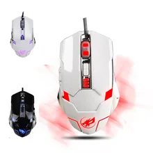 EPULA модная Проводная офисная игровая мышь 3200 dpi 6D кнопки светодиодный Проводная игровая мышь для ПК ноутбука