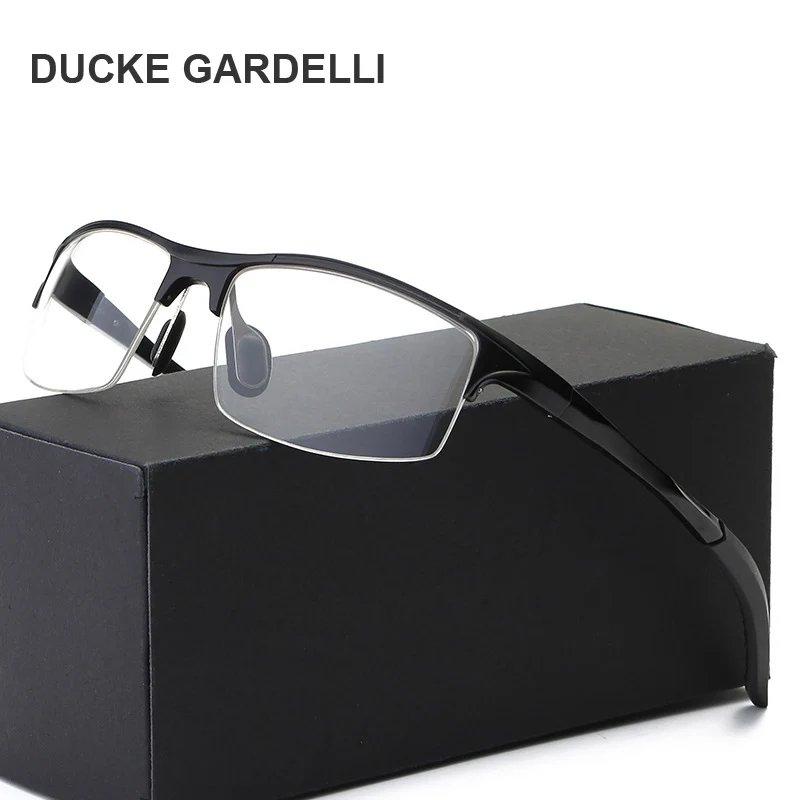 

Men's aluminum magnesium glasses frame Eyewear Frame for men mirror myopia optical frame Half -rim windproof spectacles