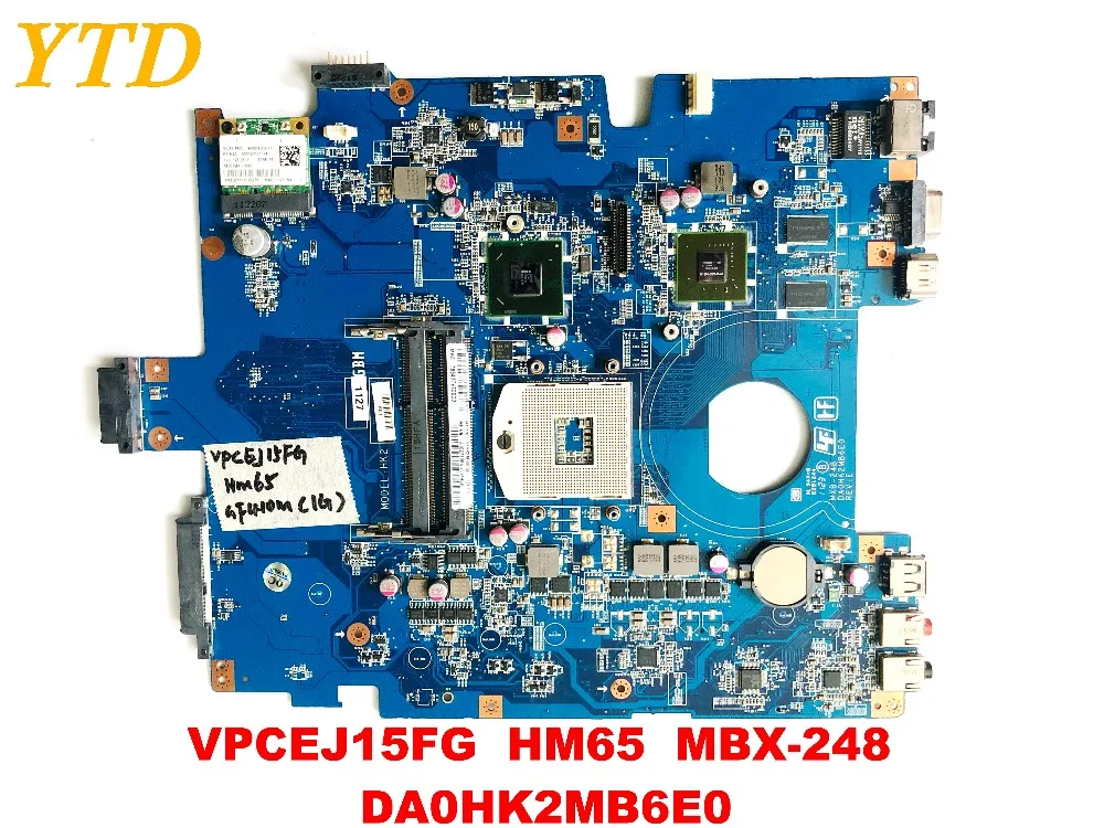 Оригинальная материнская плата для ноутбука SONY VPCEJ15FG HM65 MBX-248 DA0HK2MB6E0