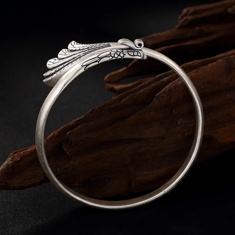 2018 Sale Rushed Bangle S990 Coin Antique, Matte Phoenix Opening Bracelet, Sterling Lady's High-end Bracelet Agent Wholesale
2018 Sale Rushed Bangle S990 Coin Antique, Matte Phoenix Opening Bracelet, Sterling Lady's High-end Bracelet Agent Wholesale