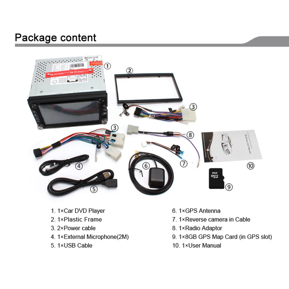 Flash Deal Eunavi Universal Double 2 Din Car Dvd Player 6.2 Inch Radio Stereo Head Unit Gps Navigation With Cd Mp3 Usb Bluetooth Swc 4