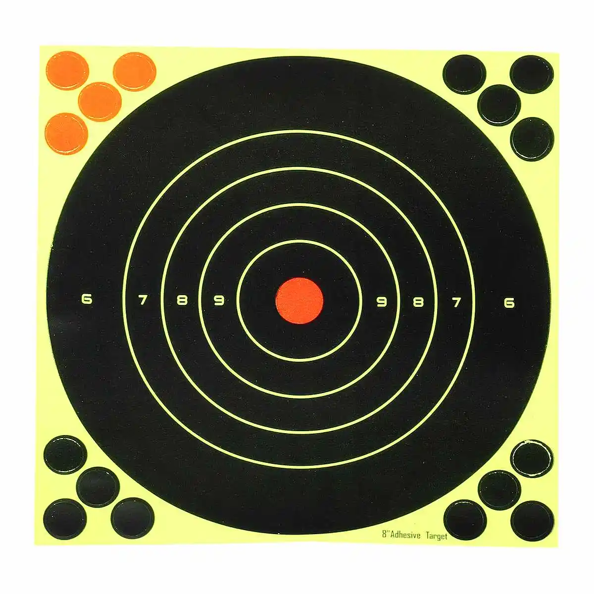 Shooting Air Rifle Target 10PCS 8Inch Splatter Blossom Adhesive Reaction Shooting Target for Guns, AirSoft BB Guns Paintball