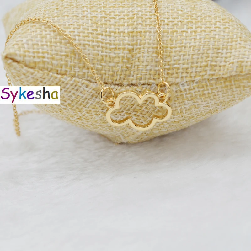Sykesha Лидер продаж в розницу Высокое качество простой Для женщин ожерелье с облаками облако кулон подростков подарок сексуальные ожерелья Прямая