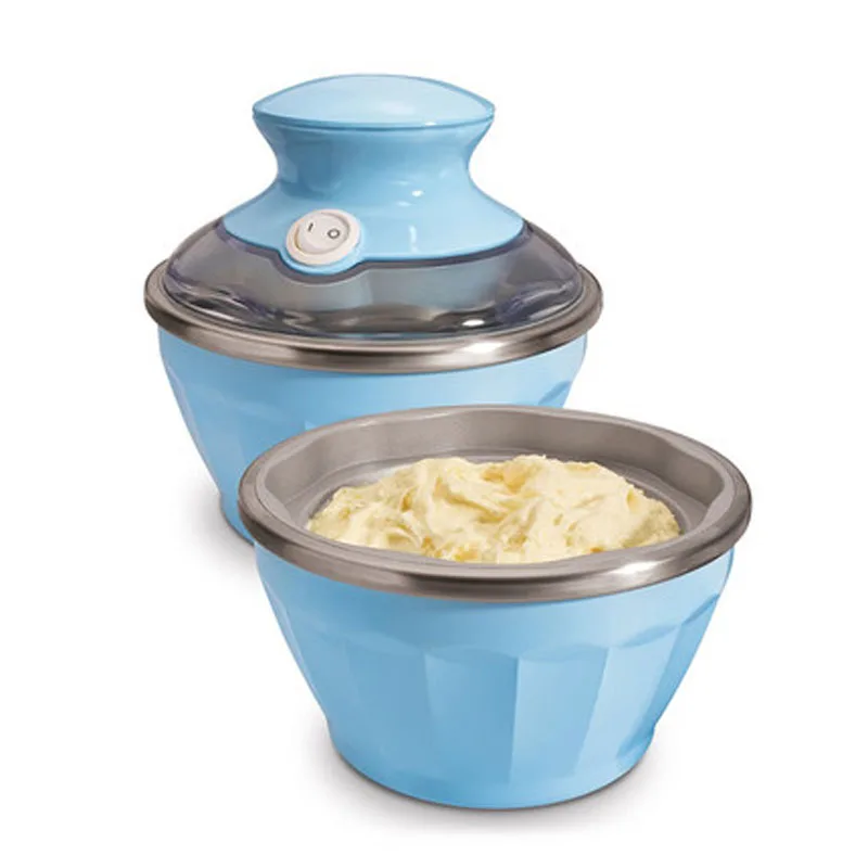 EDTID household mini soft Ice Cream Makers 2 bowl design intelligent