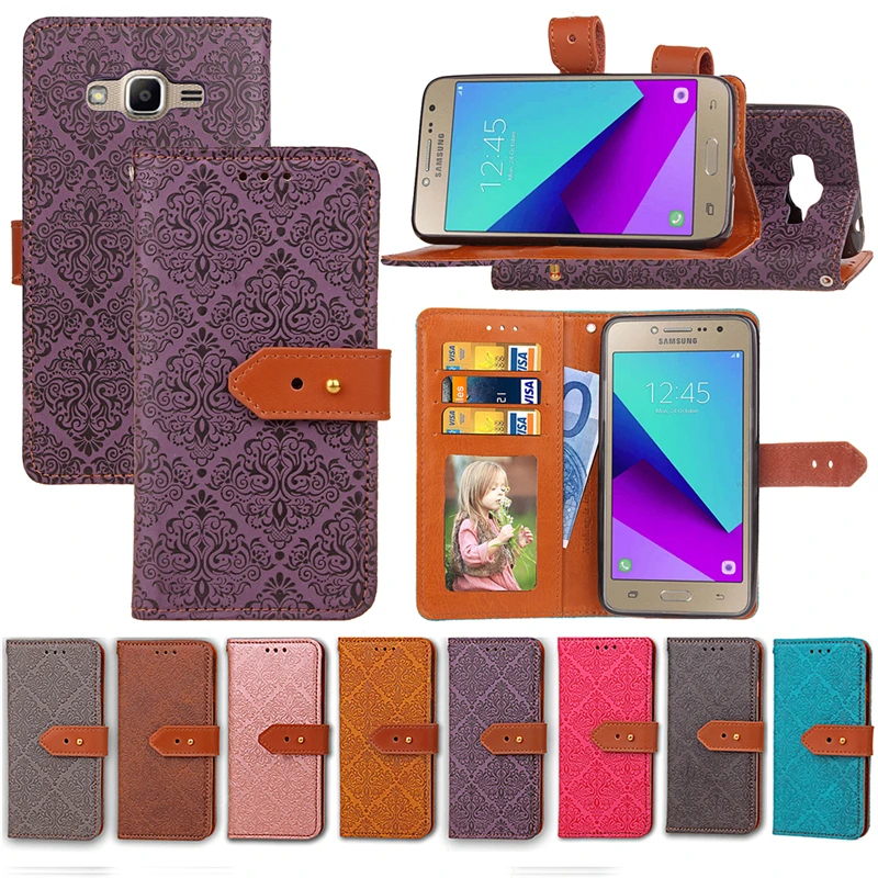 Jyeraecom чехол для Samsung Galaxy J2 Prime g532 Флип Кожа PU задняя крышка G532F защитный Телефонные