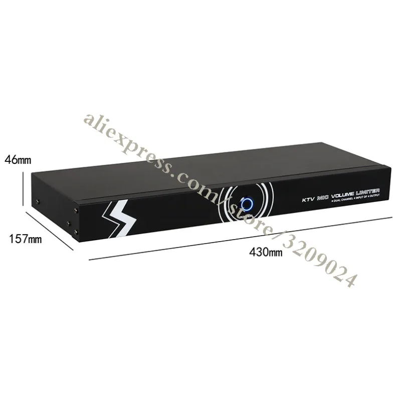 US $216.60 Fully Automatic AntiHowling Feedback Suppressor 4 In 4 Out Microphone Audio Conference Stage KTV AntiHowling Frequency Shifter