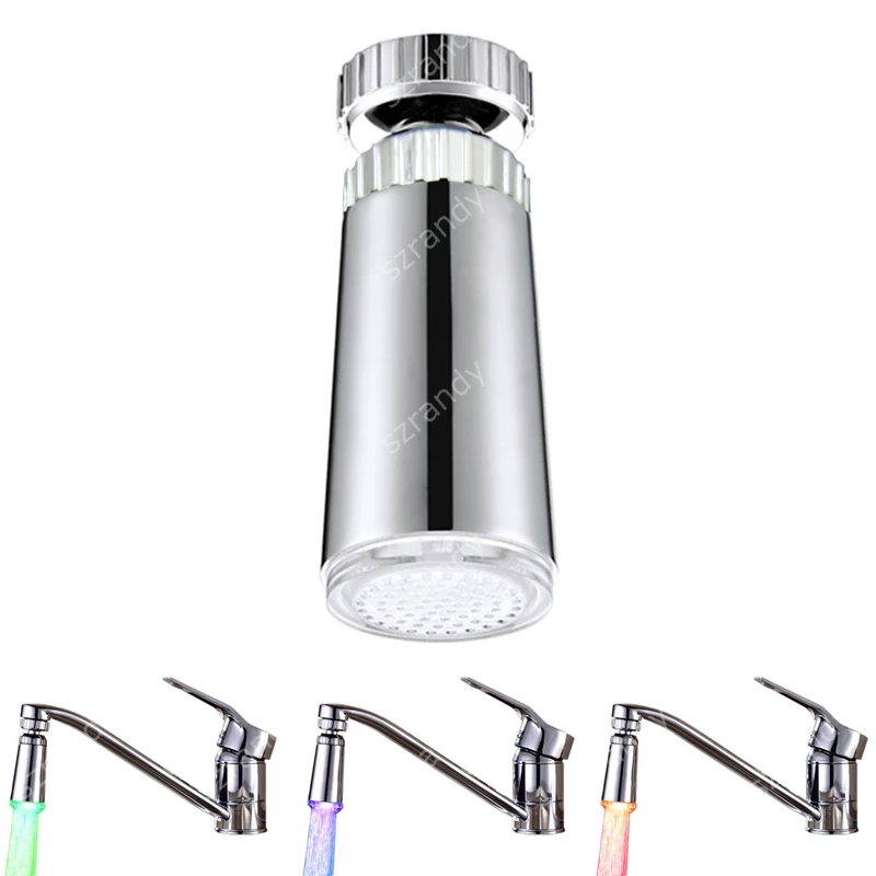 Led Shower Faucet Aerator Temperature Led Water Faucet Light Glow