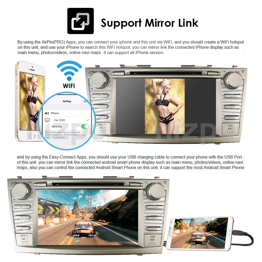 Excellent Android8.0/8Core 4Core/Android7.1/8.1 Car DVD Player For Toyota Camry 2008-2011 GPS Navi SD/USB Touch Screen Radio mp3 Bluetooth 9