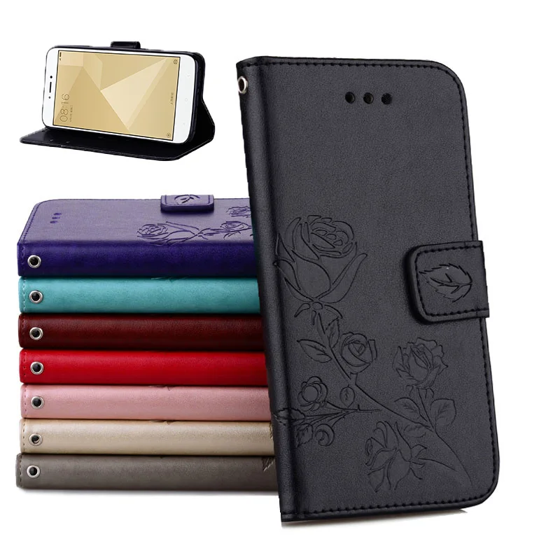 Lucu Vakker PU Leather Phone Case For Xiaomi Redmi 4X Cases Wallet Cover Flip Business Coque 4 X | Мобильные телефоны и