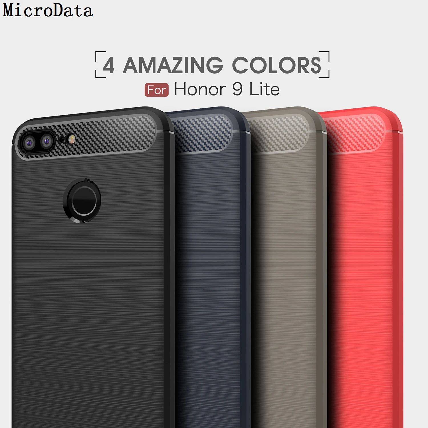 

MicroData For Huawei honor 9 lite Soft Silicone Carbon Fibre on honor 9 lite Case