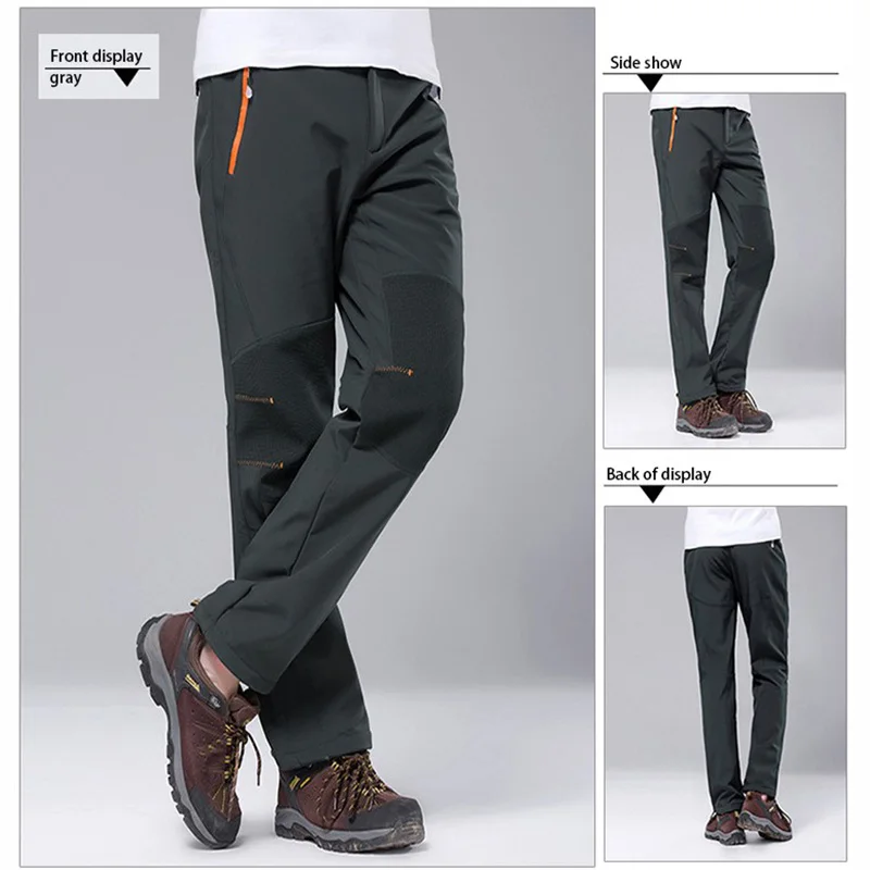 Iemuh marca senderismo esquí Pesca trekking escalada impermeable Pantalones hombres montañismo camping Pantalones Windstopper deportes Pantalones