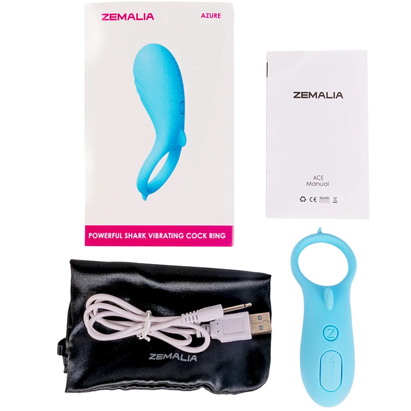 ZEMALIA Azure мягкий силиконовый Вибрационный петух кольцо вибратор на пенис Cockring Секс