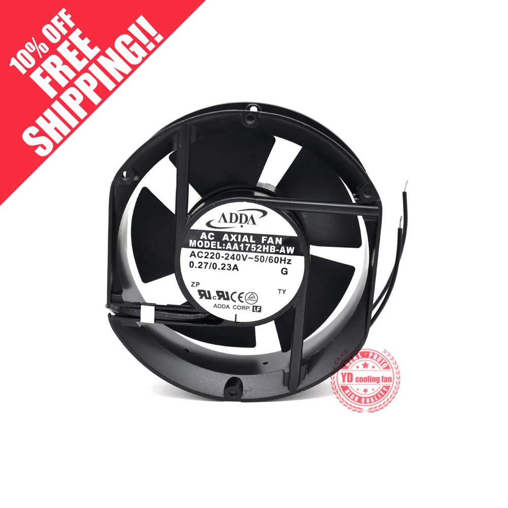 New Adda Aa1752hb-at Aa1752hb-aw 17251 17cm Ac220v Ventilador de Refrigeração