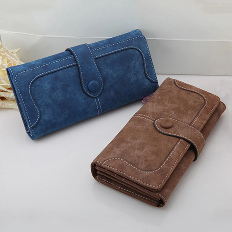 Кошелек LY.SHARK Женский из нубука и кожи|carteira brand|brand leather walletleather wallet |