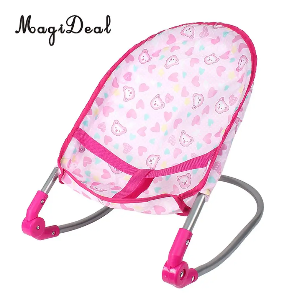 Simulation Newborn Baby Toddler Fun Play Pretend Furniture Bouncer Rocking Chair Model for Reborn Dolls Supplies