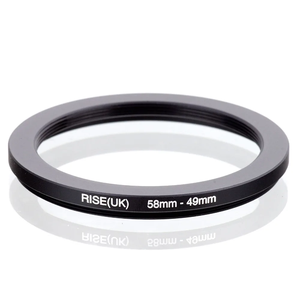 

RISE(UK) 58mm-49mm 58-49mm 58 to 49 Step down Ring Filter Adapter black free shipping