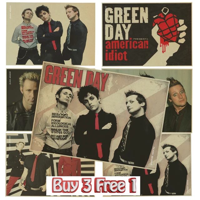 punk music band green day poster bar house room decoration vintage