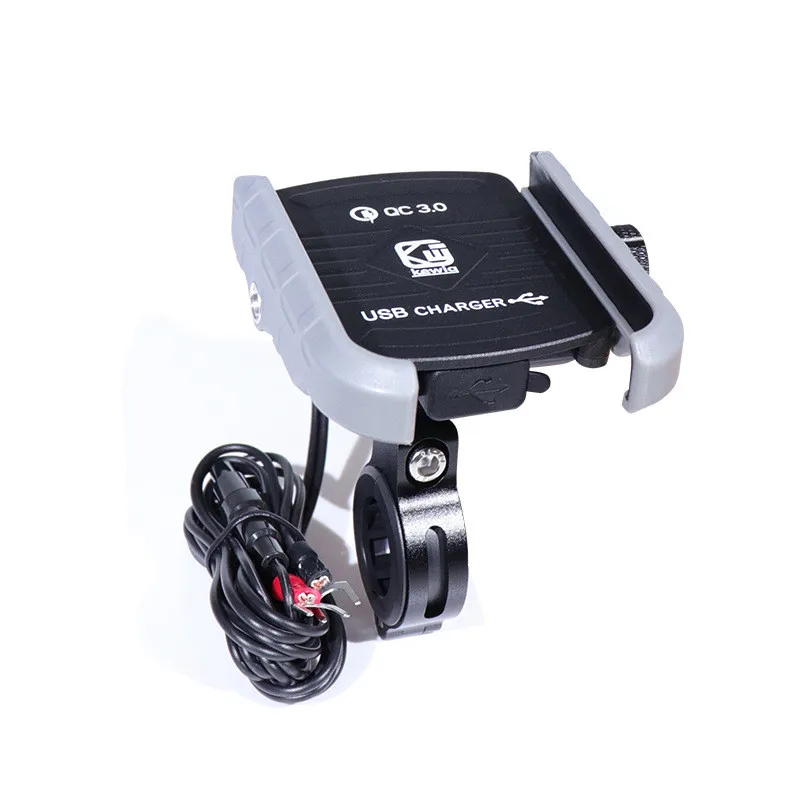 Suporte do Telefone da Motocicleta Suporte com Interruptor à Prova Usb Carregador Rápido Moto Bicicleta Dwaterproof Água Motocicleta Carregamento 12 - 24v qc 3.0 10 Cheap Acessórios eletrônicos p moto