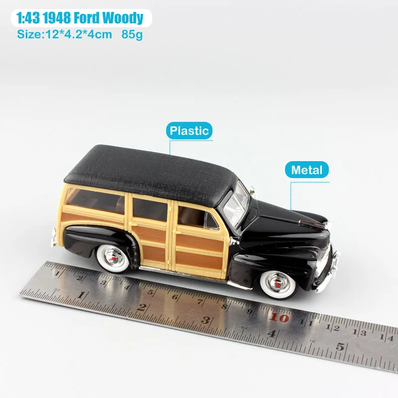 Детская 1/43 весы Road Signature 1948 Ford Woody woodie Литой Транспортных средств Реплика Винтаж Авто универсал игрушечные модели автомобилей