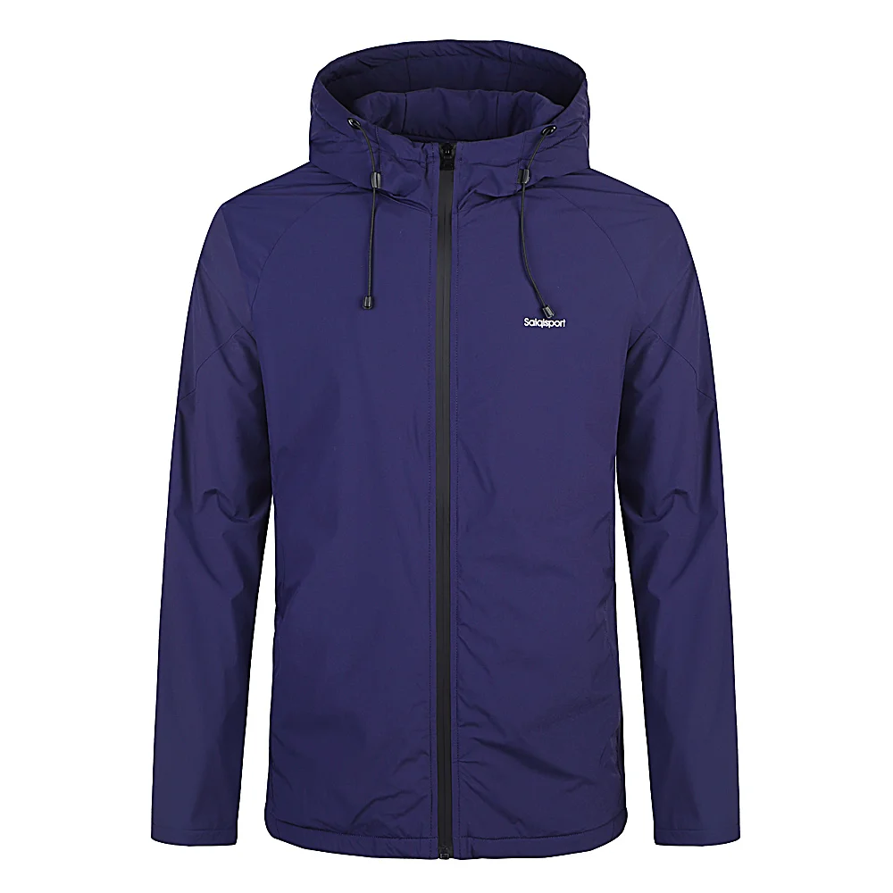 SAIQI зимняя куртка мужская Толстая ветрозащитная парка с капюшоном мужские куртки и плащ; ветровка спортивная куртка для улицы - Цвет: Royal blue