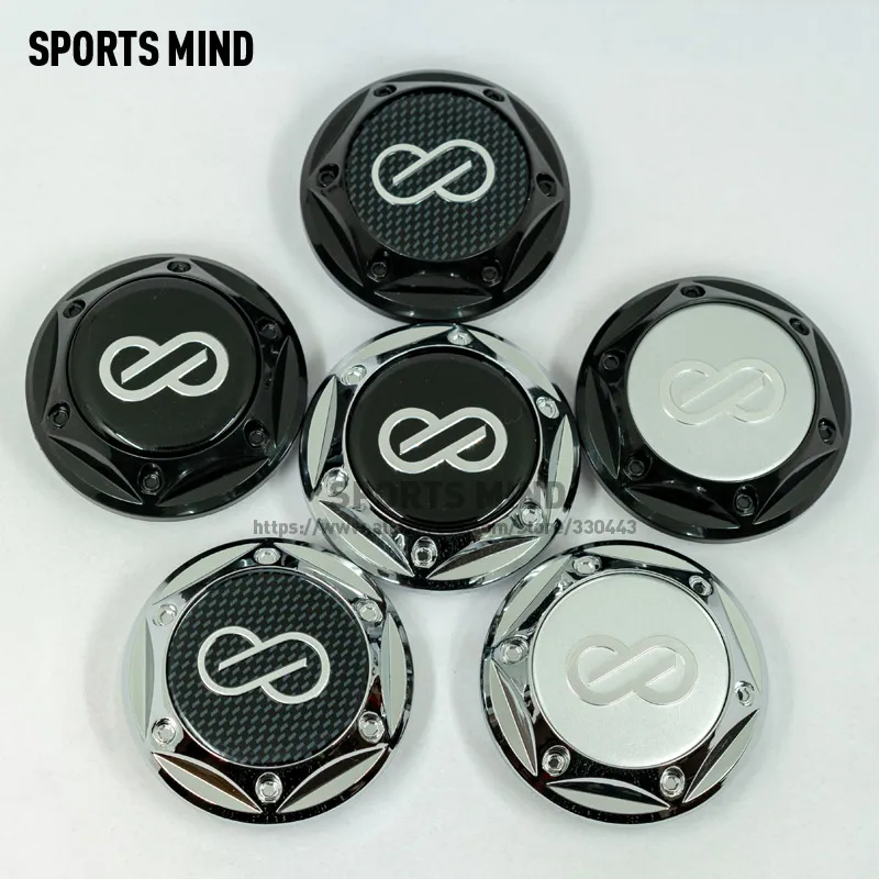 

4PCS/lot 68MM Car Wheel Center Hub Caps for ENKEI Emblem Logo chrome / black car Styling accessories