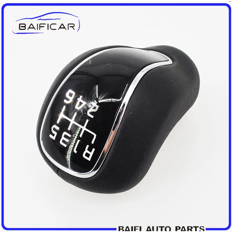 

Baificar Brand New Black Leather Manual Stick Gear Shift Knob Lever Shifter 6-Speed For Kia Forte Cerato K3 2012-2016