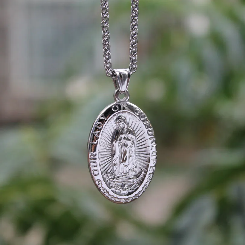 Blessed Virgin Mary Pendant Necklace 
