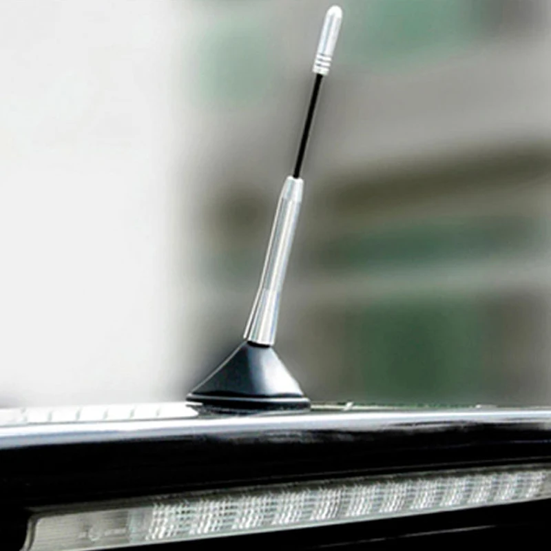 Hypersonic 17cm Long Car Auto Aluminum Antenna AM FM Signal Radio