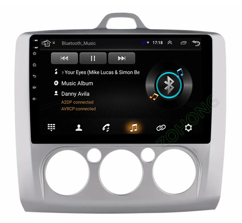Top 2.5D Android 9.0 car dvd Multimedia player GPS for for Ford Focus 2 2004 2005 2006 2007 2008 2009 2010 2011 navigation Radio BT 27