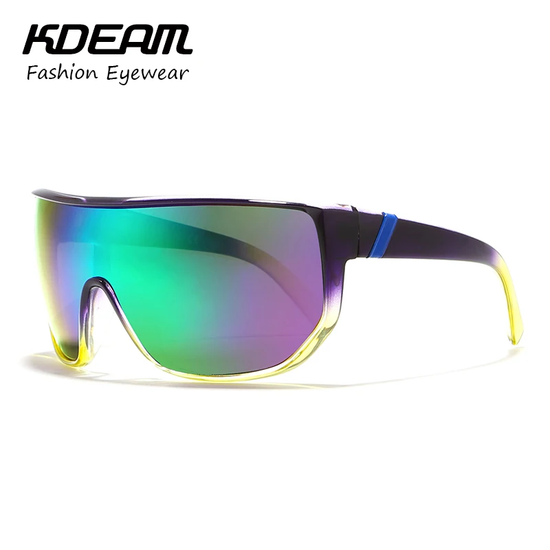 

KDEAM 2018 New Men Windproof Sunglasses UV400 protection HD lens 7 Colors Women Goggle Oversize Acetate Outdoor Goggle KD100