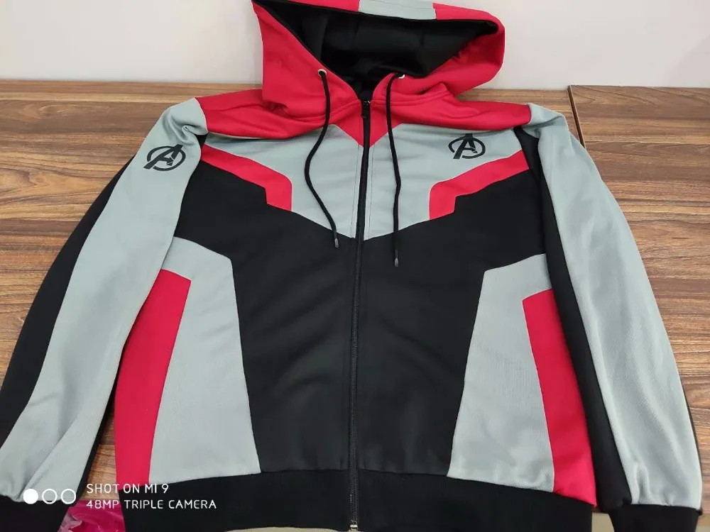 Avengers Endgame Quantum Realm Jacket Sweatshirt Advanced Tech Hoodie Cosplay Costumes Double layer fabric Original edition