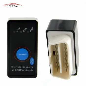 

Super Mini ELM327 with switch ELM 327 Bluetooth OBD2 OBD II CAN-BUS Diagnostic Tool + Switch Works on Android Symbian Windows