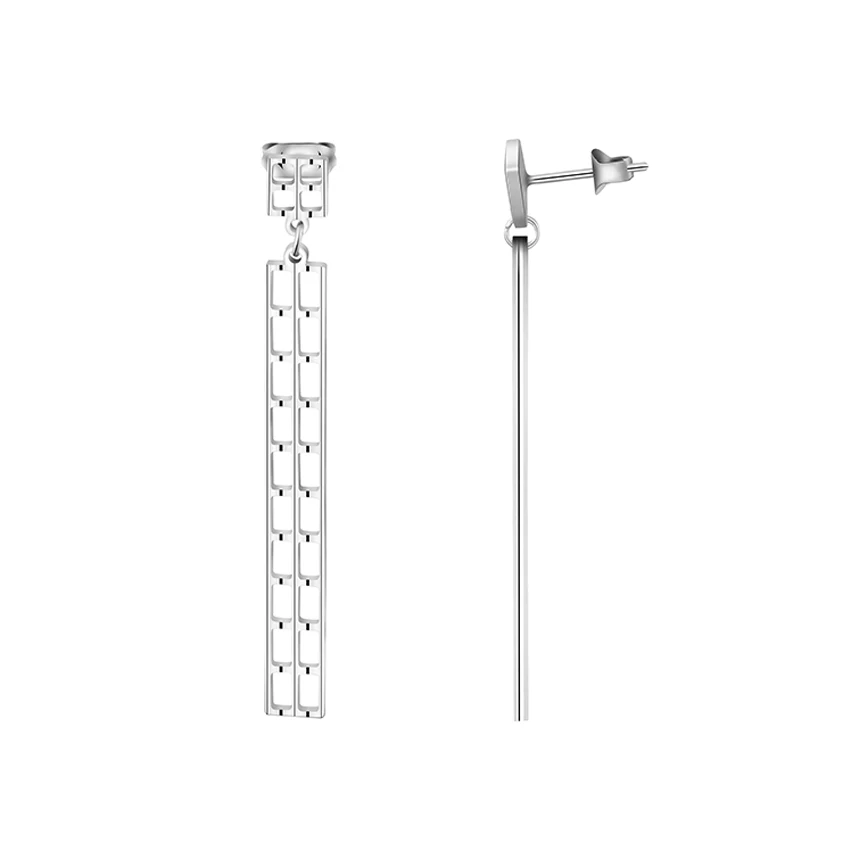 DIANSHANGKAITUOZHE Vintage Gold Silver Oorbellen Geometric Long Earring 2017 Minimalist Jewelry Rectangle Square Drop Earrings|fashion long