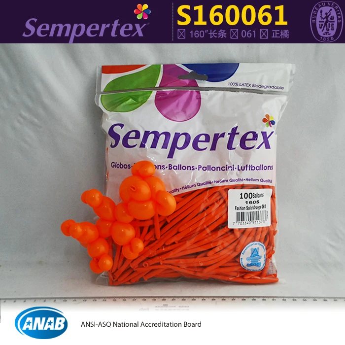 100pcs/bag 160 orange magic long balloon wedding party supplies