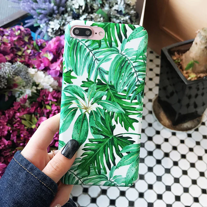 KIPX1070E_4_JONSNOW Marble Pattern Phone Case for iPhone XR XS Max 6 6S 7 8 Plus Case Fashion Flowers All-inclusive PC Hard Back Cover Capa Coque
