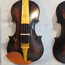 Новинка 4/4 скрипка твердая ель Топ и клен задняя сторона ручной работы хороший звук#12686