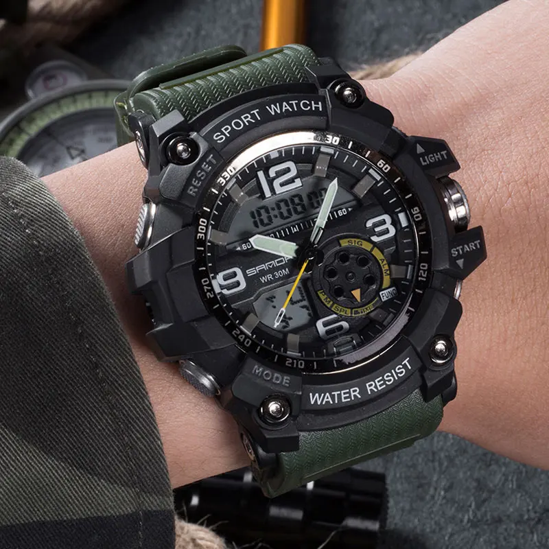 sanda fashion classic men digital watches waterproof sports
