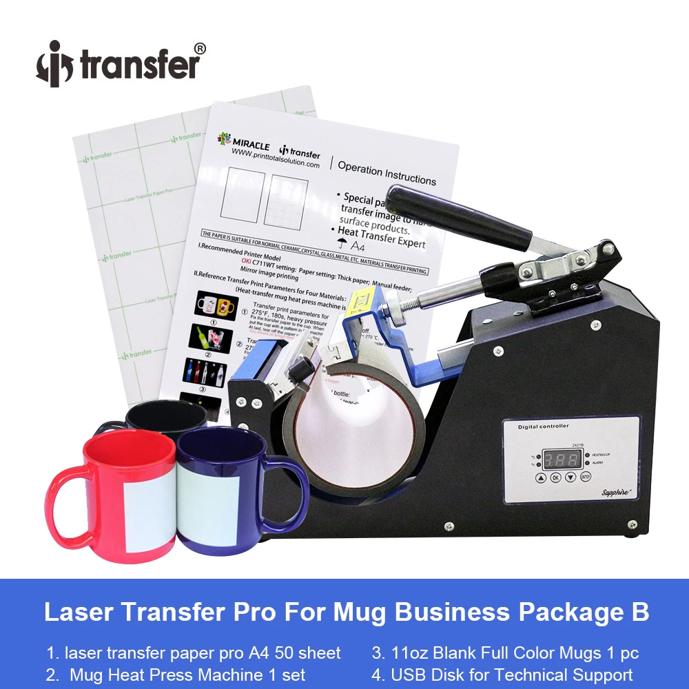 i transfer Package Sale Mugs Heat Transfer Press Machine Glass Cups
