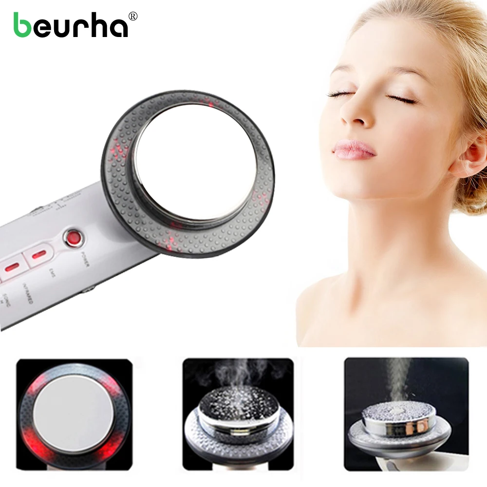 

Beurha 3 in 1 Ultrasound Cavitation Ultrasonic EMS Body Slimming Massager Anti Cellulite Radio Frequency Therapy Beauty Device