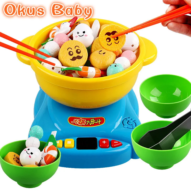 2018 Brand New Simulation Kitchen Toys Hot Pot Food Pretend Play Baby