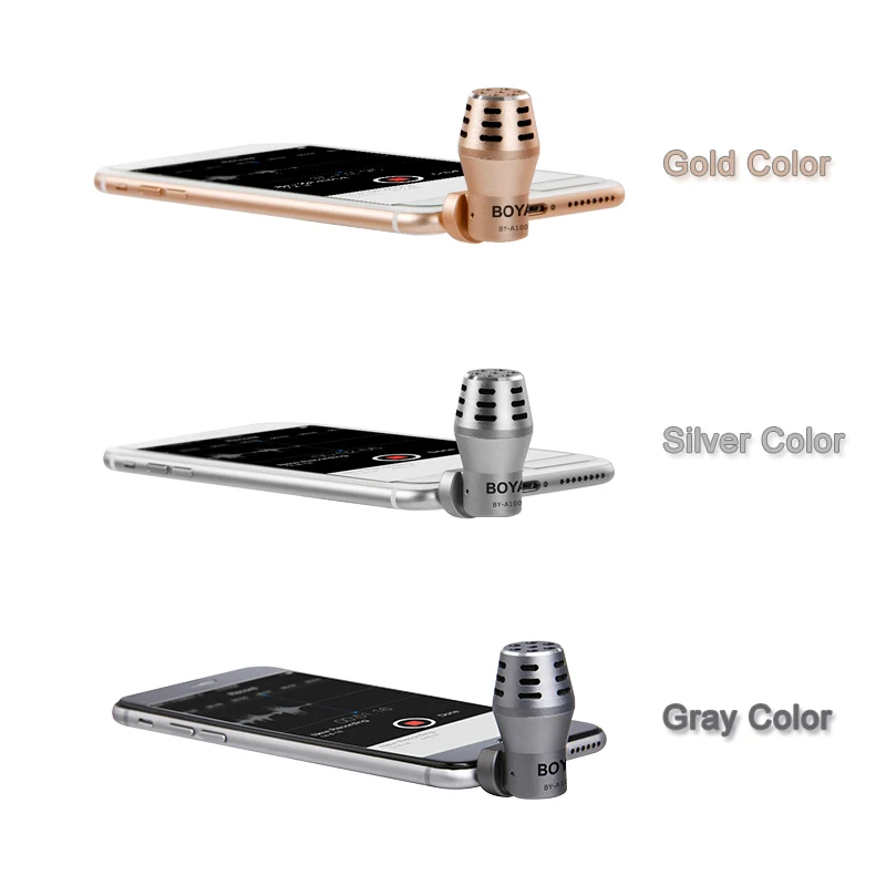 Всенаправленная конденсаторный микрофон телефона для iPhone 6 6S 5 5s Ipad iPod touch samsung S6 htc