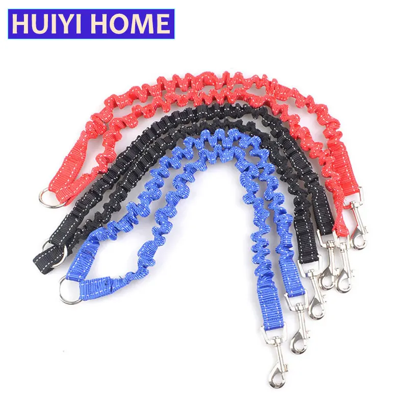 Huiyi Home Buffering Pet Dog Leash 3 Colors Nylon Two Way Coupler