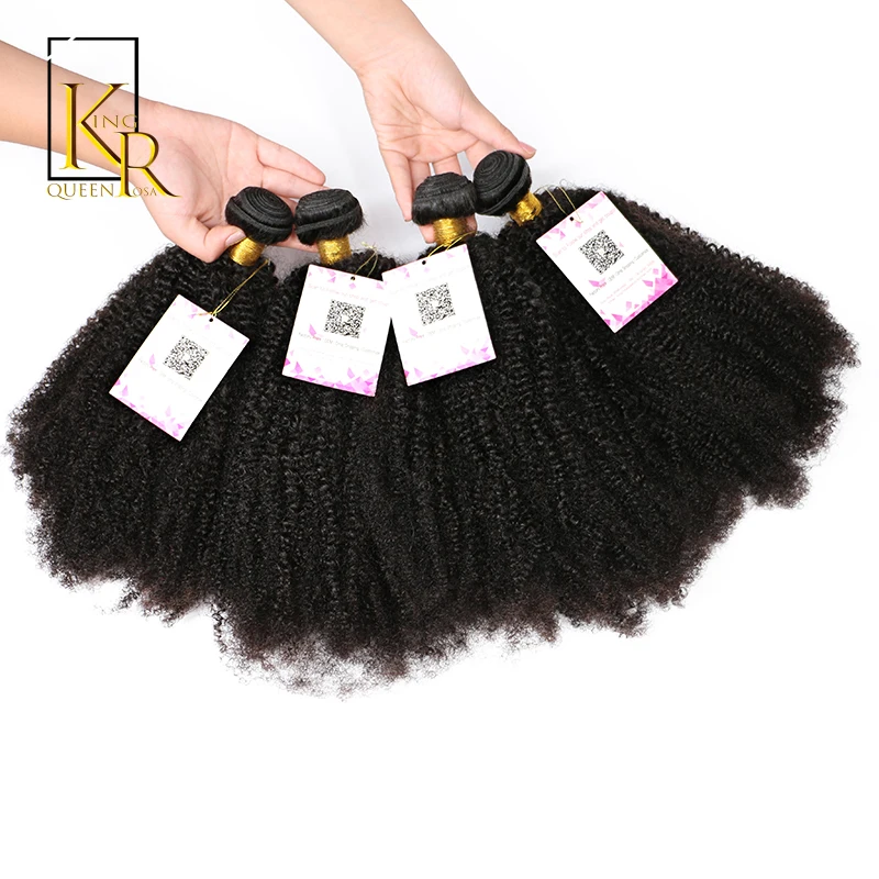 King Rosa Queen Brazilian Afro Kinky Curly Virgin Hair Weave