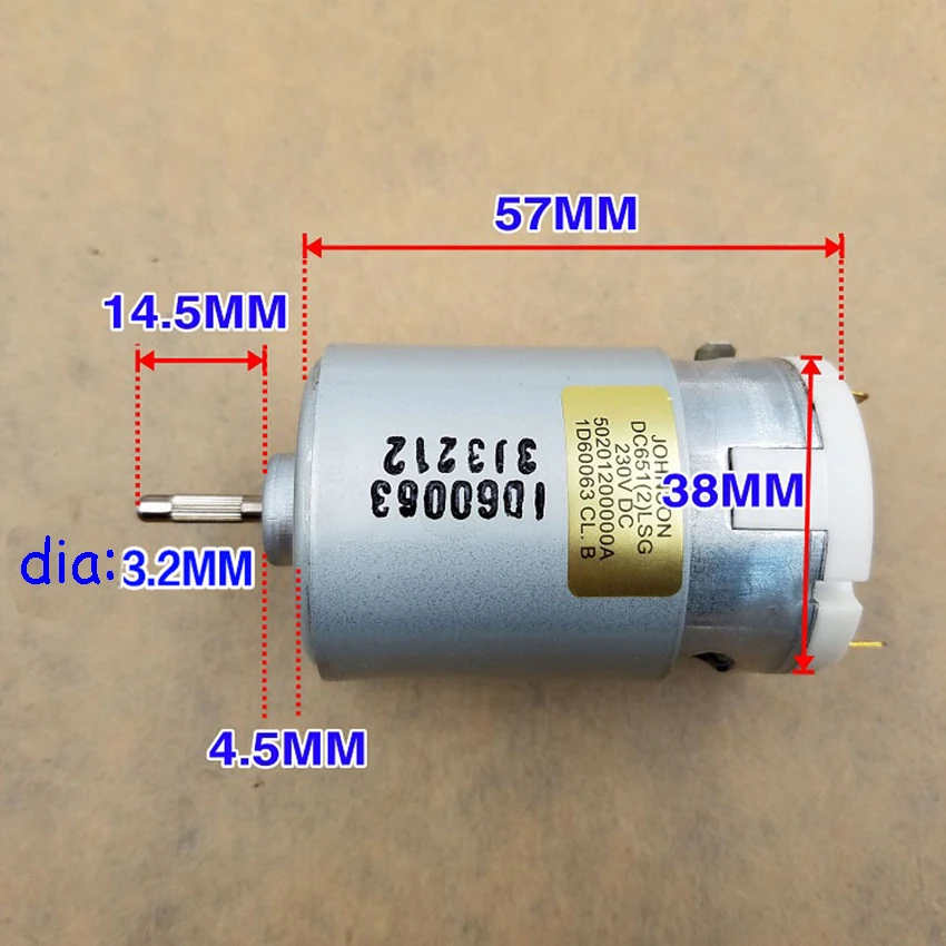DC 220V 555 микро мотор 12 полюсный ротор 11000rpm 0.08A моторы с 2 варисторами электрическое