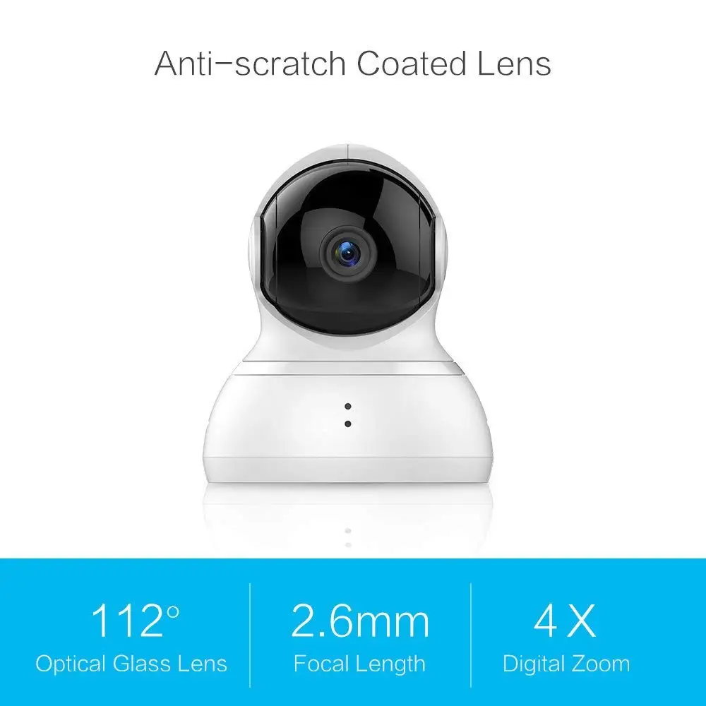 YI купол Камера 720 P охранных Cam WI FI панорамирования/наклона/зум Беспроводной IP