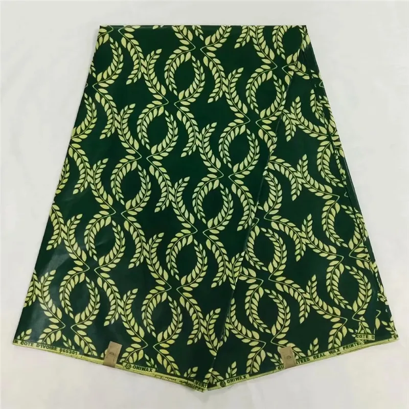 

Latest Java wax fabric African fabric real wax / wax prints fabric hot selling Ankara cotton fabric 6 yards XM111638