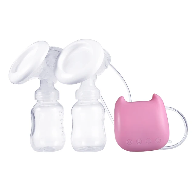 Electric Double-breast Pump Milking Machine Powerful Electric Breast Pump USB BPA Free With Milk Bottle Baby Breast Feeding