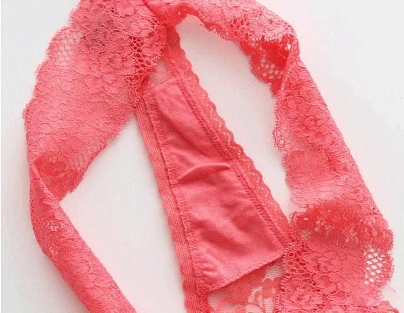 S-XXL Big Size Sexy Cozy Lace Briefs Short G Thongs G-String Lingerie Panties Underwear Women  (20)