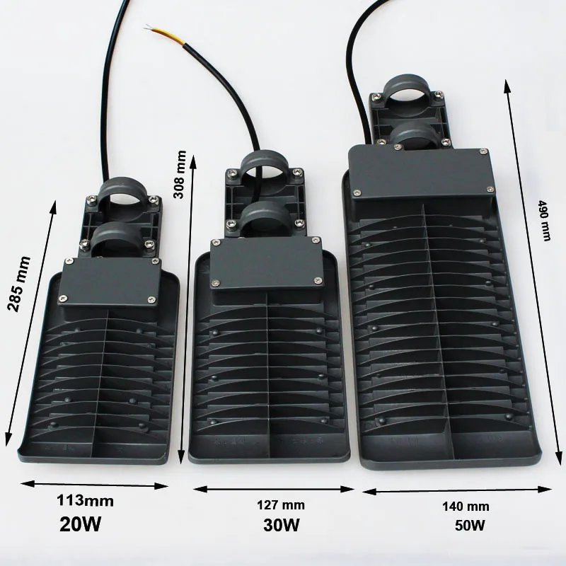 100 W тонкий светодиодный уличный дорожный уличный садовый фонарь свет IP65 теплый белый свет, холодный белый 100 V-240 V