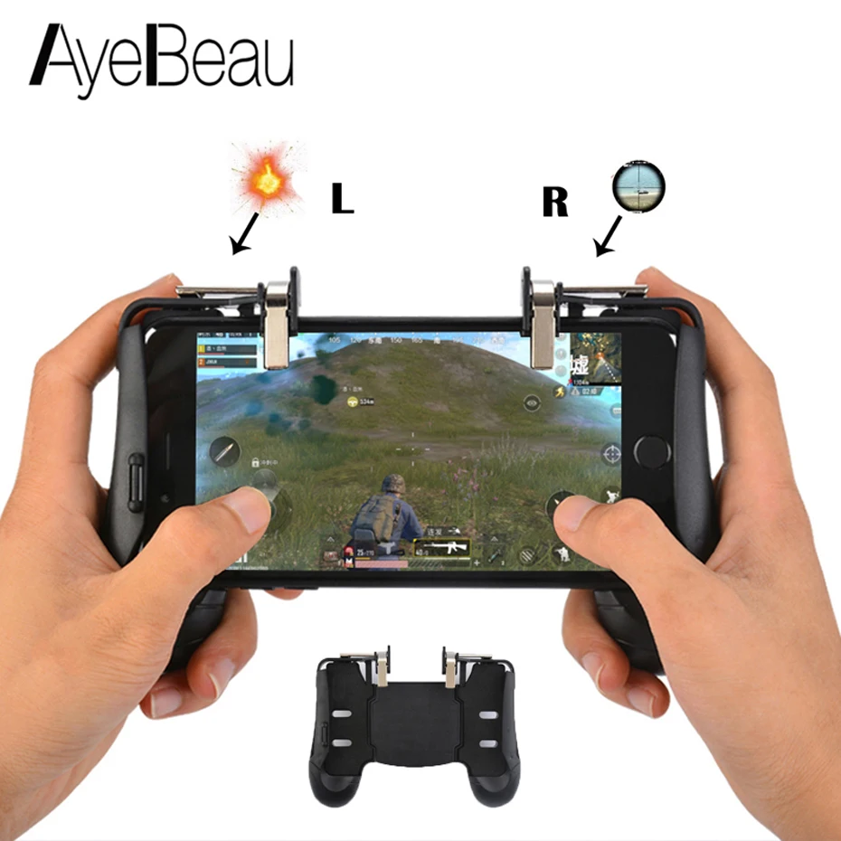 Koop Pubg Controller Mobiele Trigger Gamepad Game Pad Joystick Voor Smart Cellulaire Mobiele Telefoon Android iPhone Dzhostik Dzhostiki Joypad